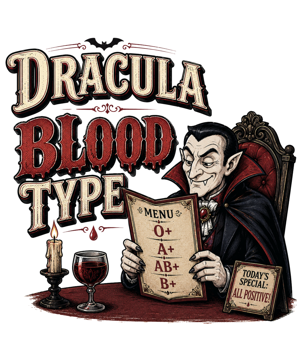 Dracula Blood Type Menu All Positive product image 3