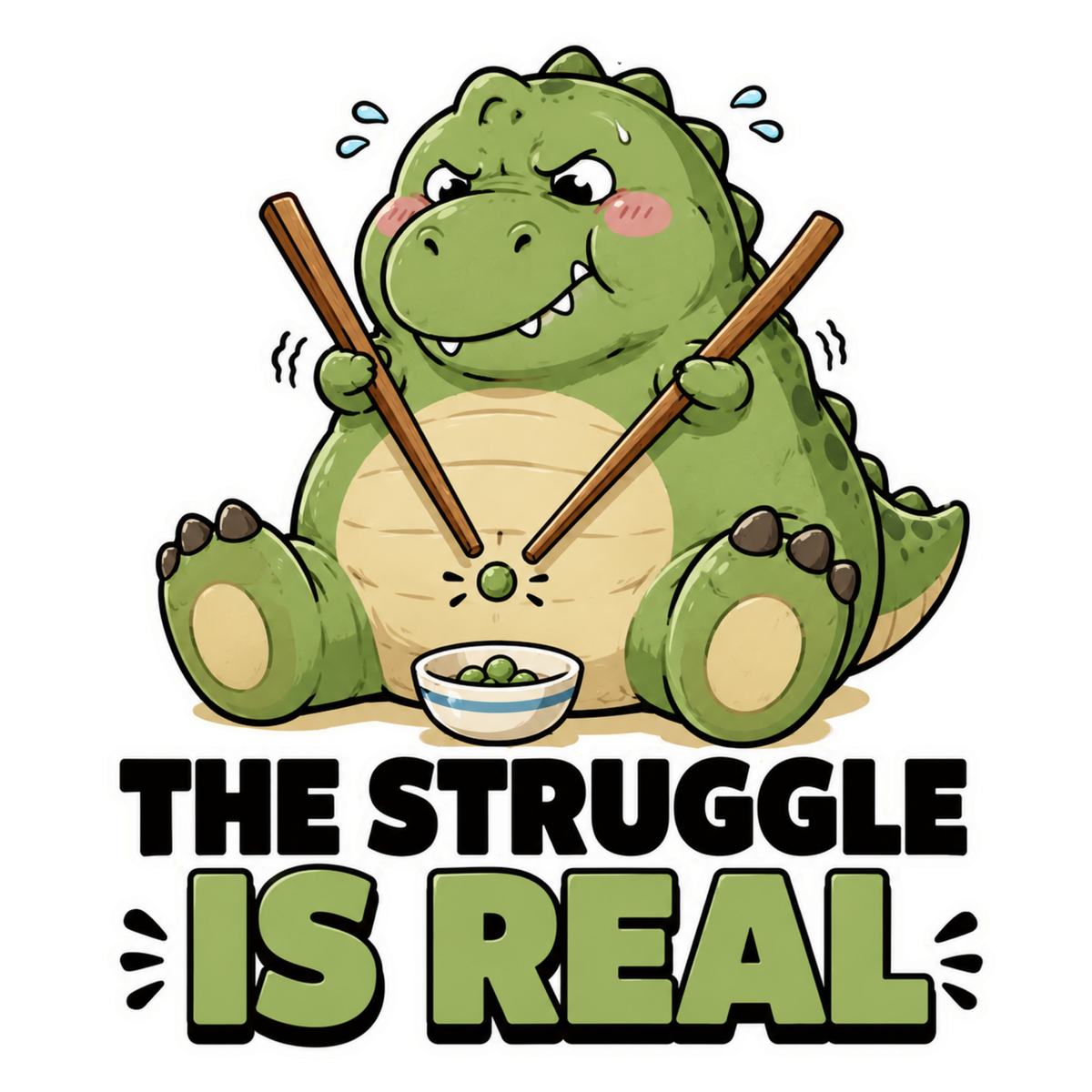 The Struggle Is Real - Cute Dinosaur product image 3