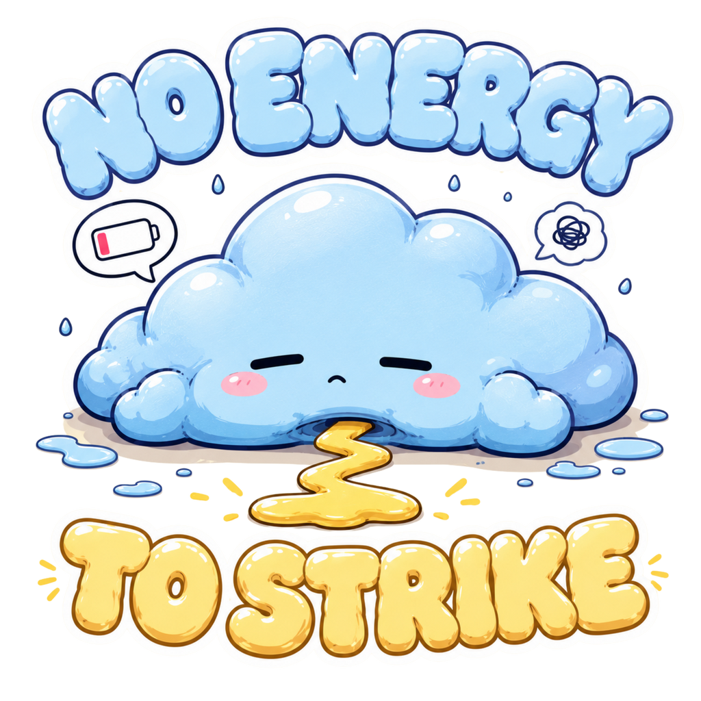 No Energy To Strike - Cute Exhausted product image 3