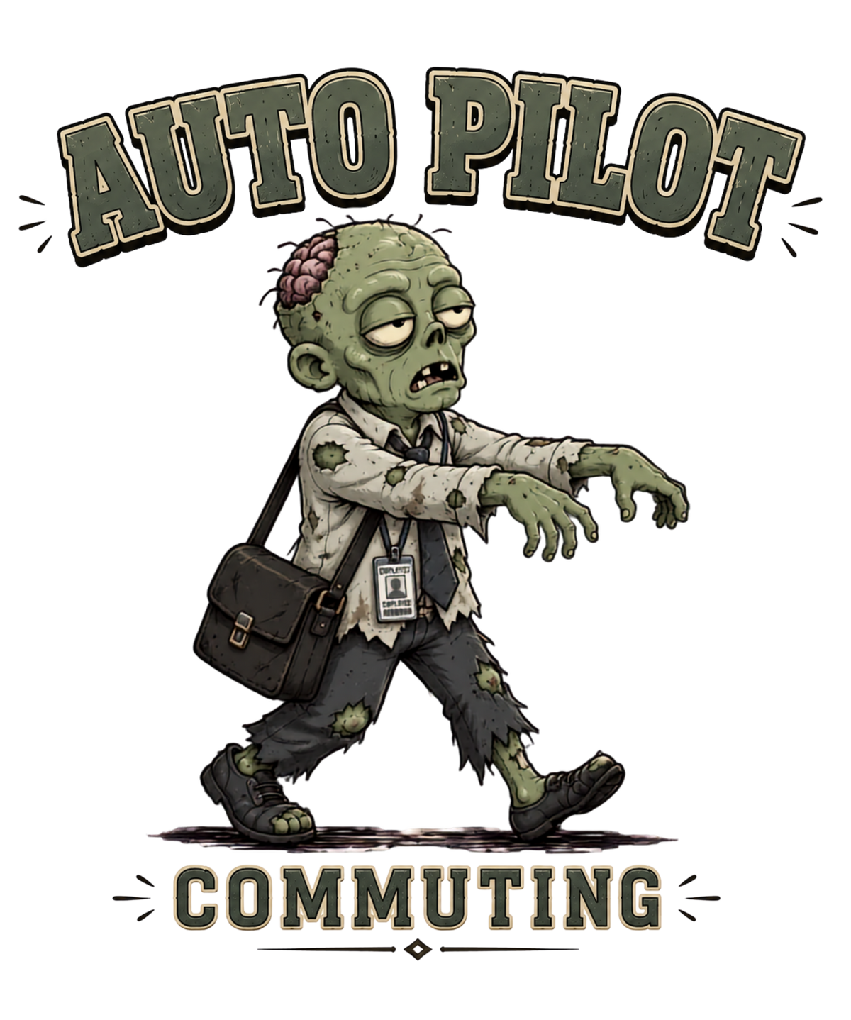 Zombie Auto Pilot Commuting to Work product image 3