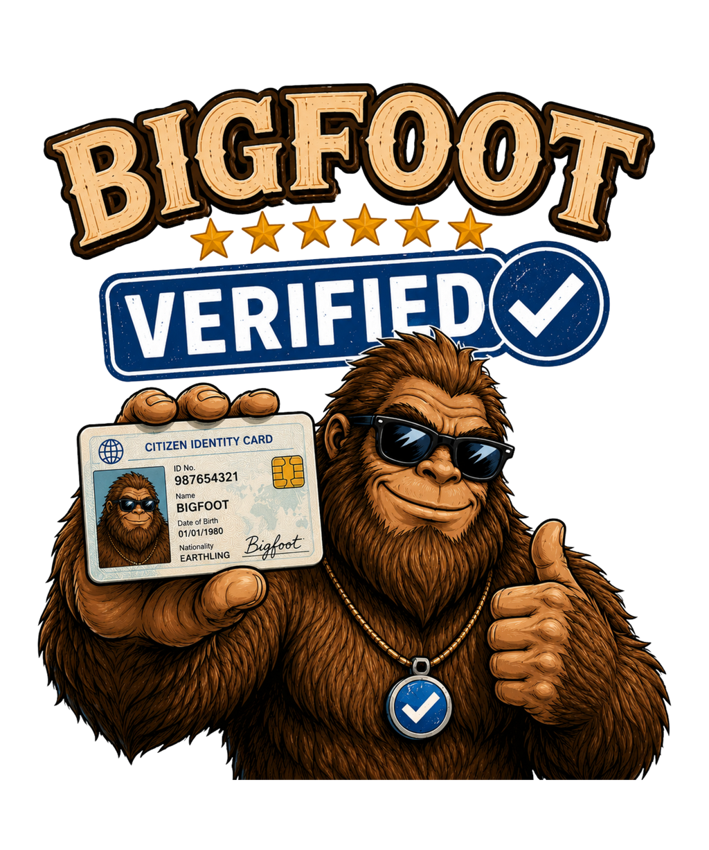 Bigfoot Verified Official ID Card