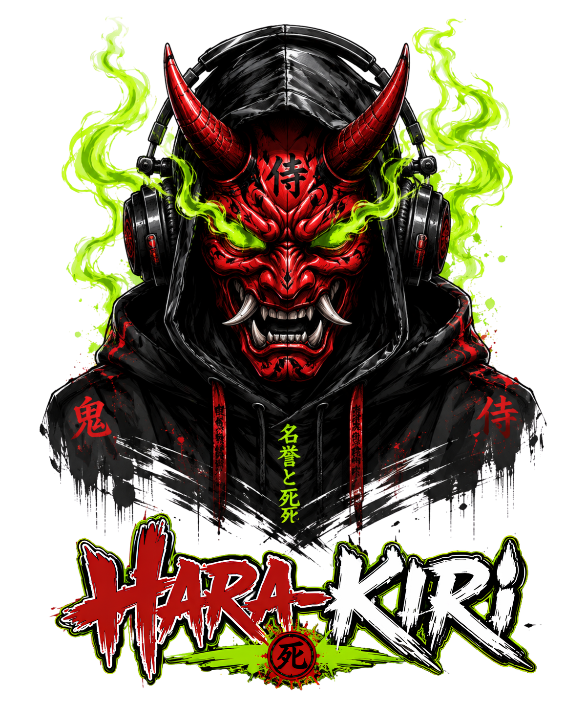 Harakiri Japanese Cyberpunk Oni Mask product image 3