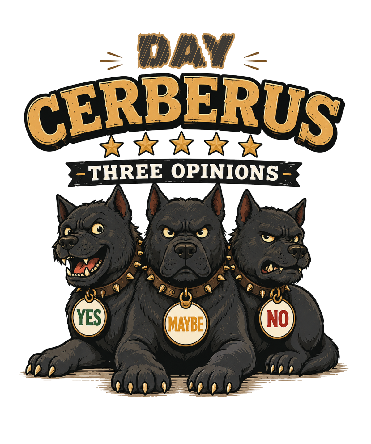 Day Cerberus Three Opinions Yes Mayb product image 3