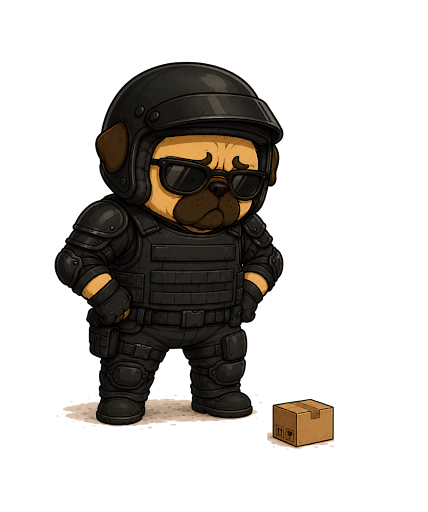 Bomb Squad SWAT Tactical Pug Dog Pac product image 3