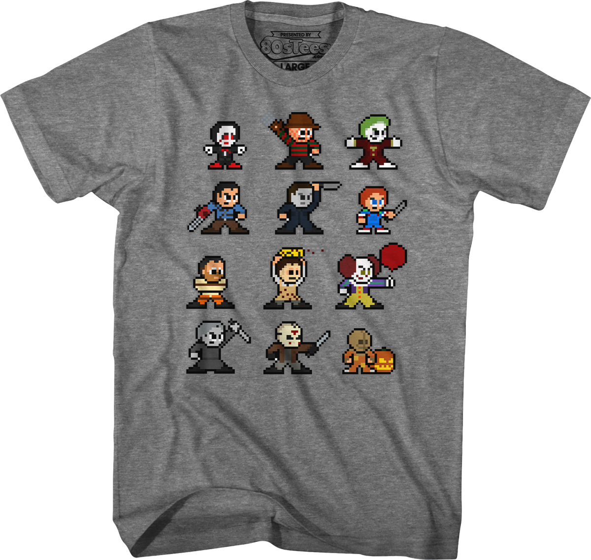 8-Bit Horror Icons T-Shirt product image 4