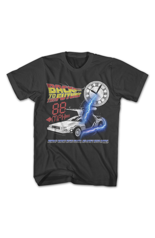 88 MPH We Don't Need Roads Back To The Future T-Shirt product image 2