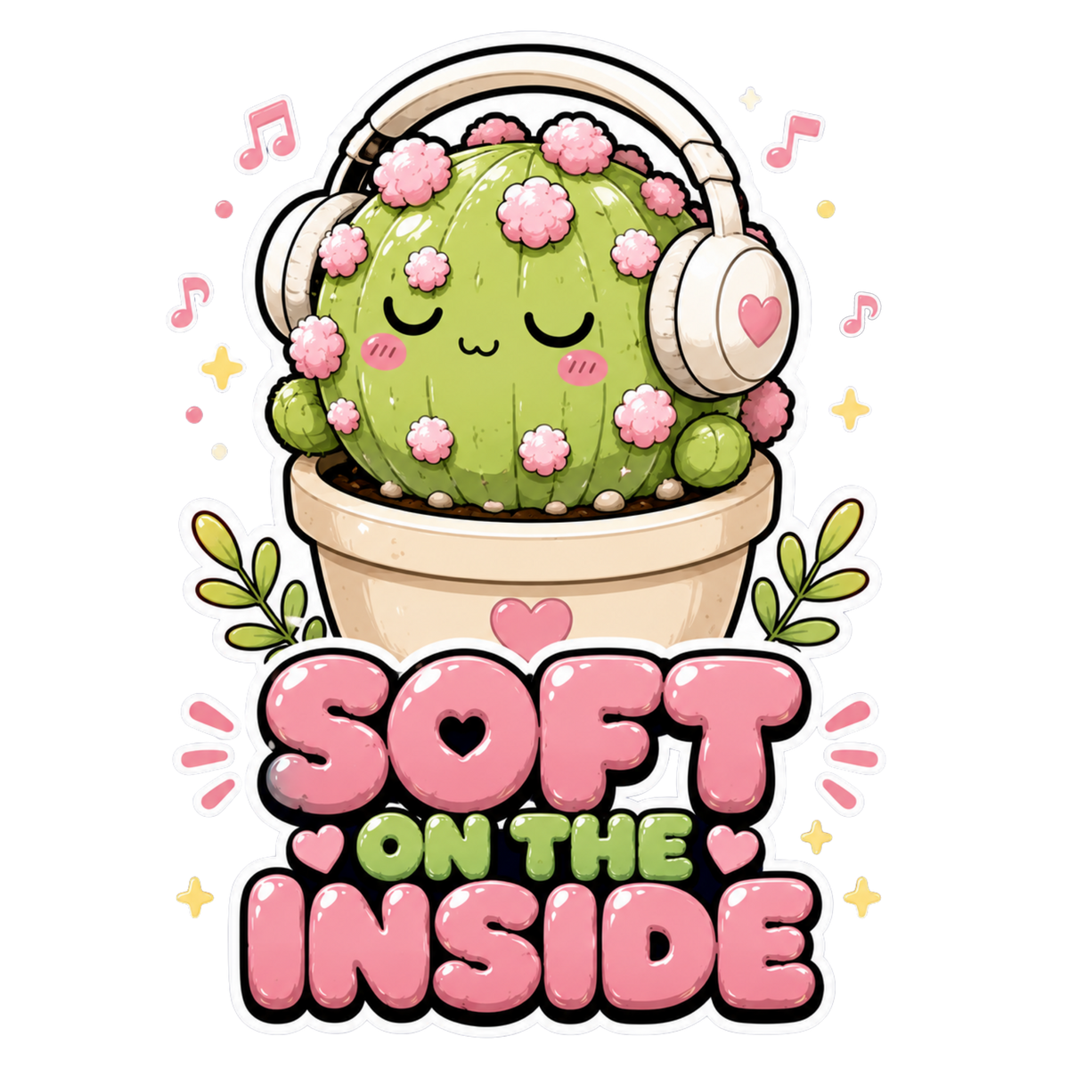 Soft On The Inside - Cute Cactus Hea product image 3