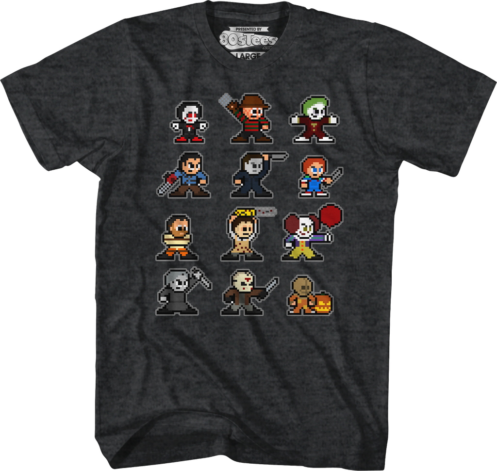 8-Bit Horror Icons T-Shirt product image 6