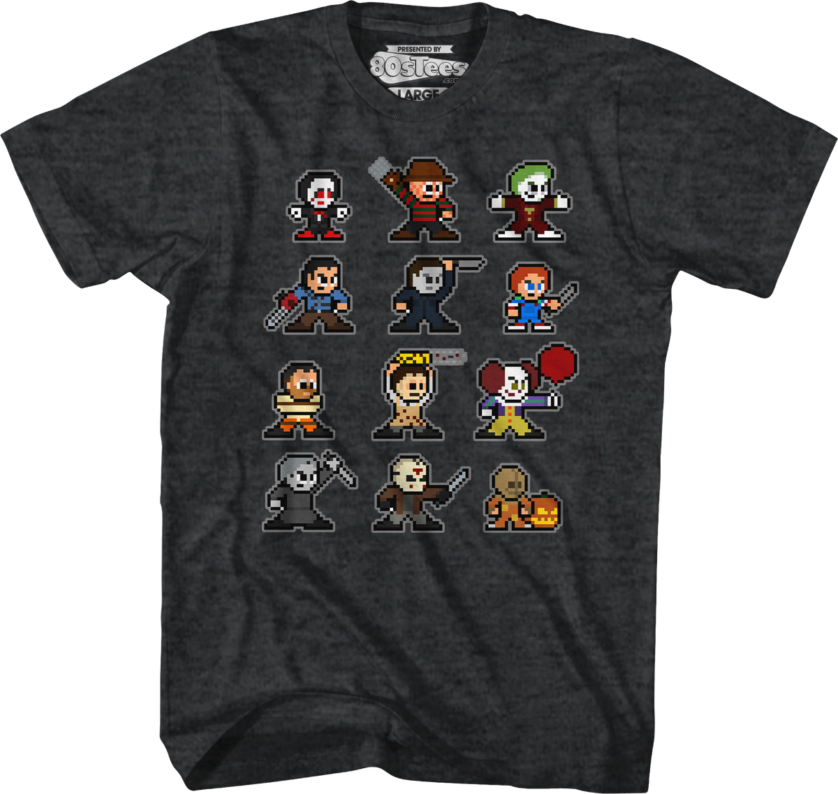 8-Bit Horror Icons T-Shirt product image 6