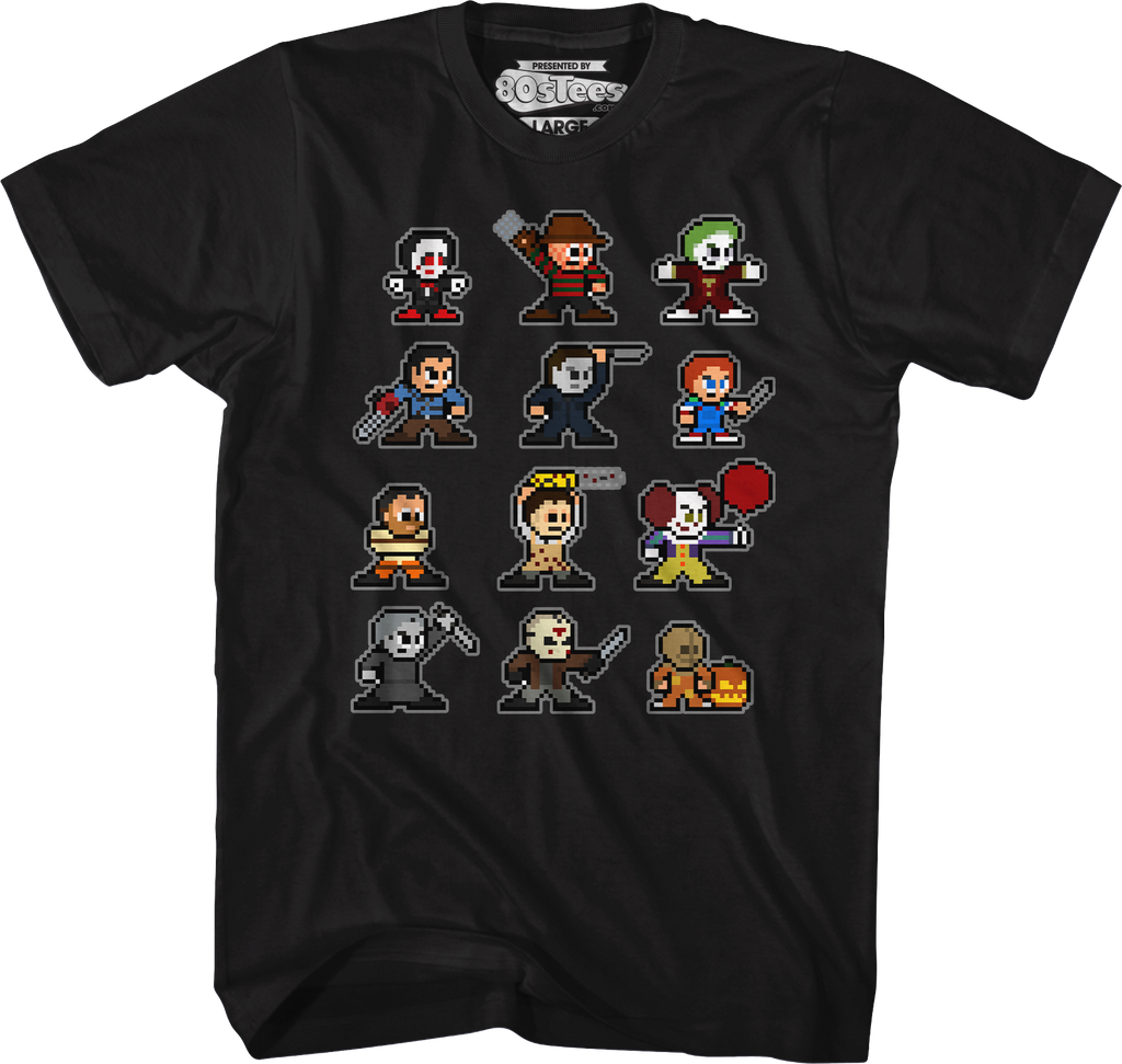 8-Bit Horror Icons T-Shirt product image 5
