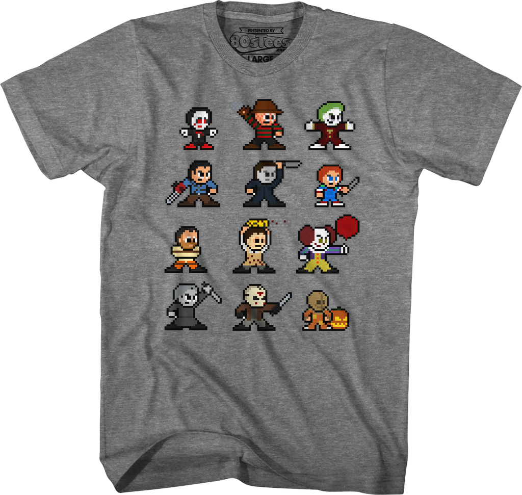 8-Bit Horror Icons T-Shirt product image 7