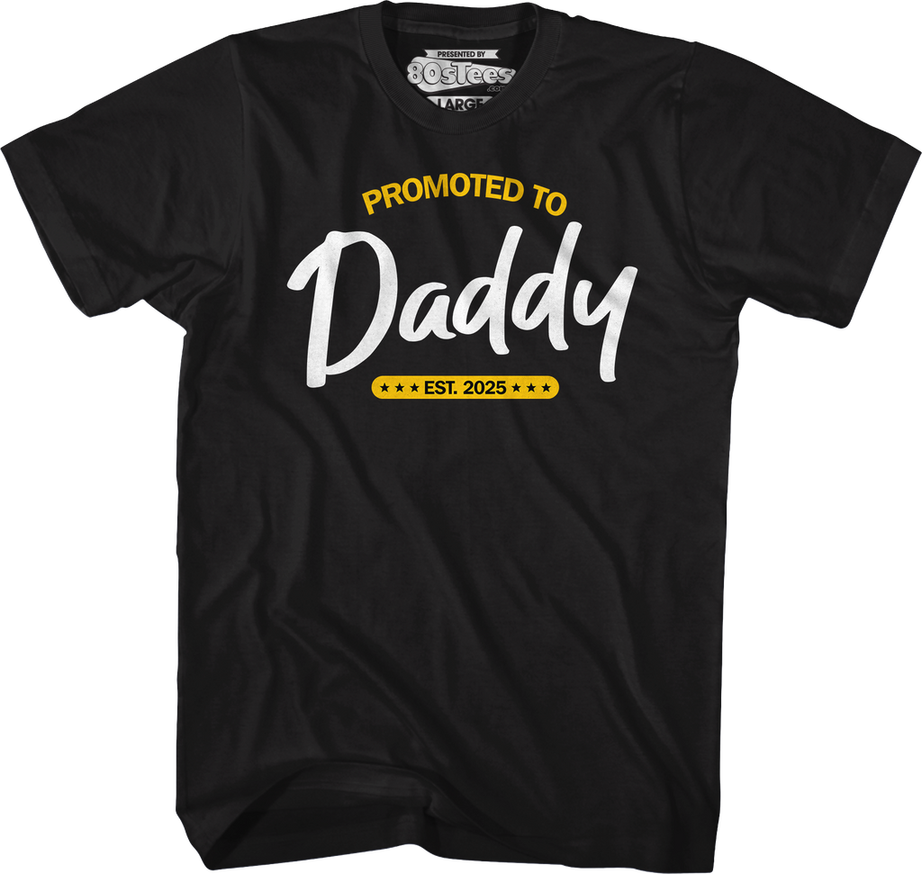 Promoted To Daddy Est. 2025 T-Shirt product image 4