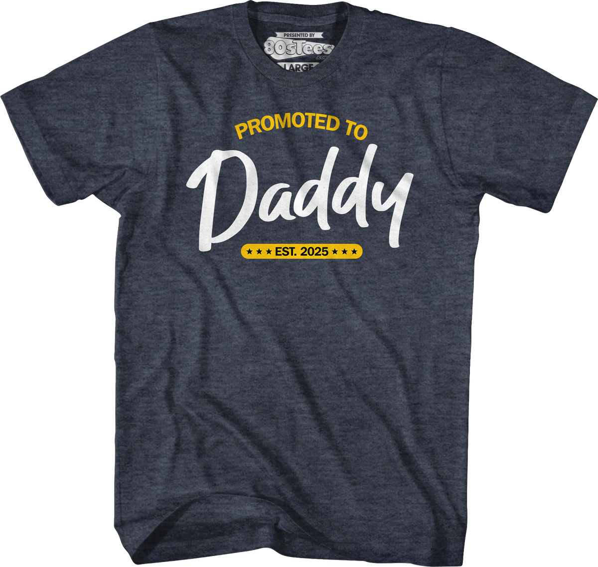 Promoted To Daddy Est. 2025 T-Shirt product image 5