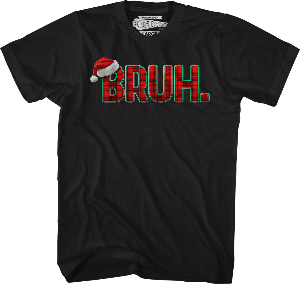 Plaid Bruh Christmas T-Shirt product image 5