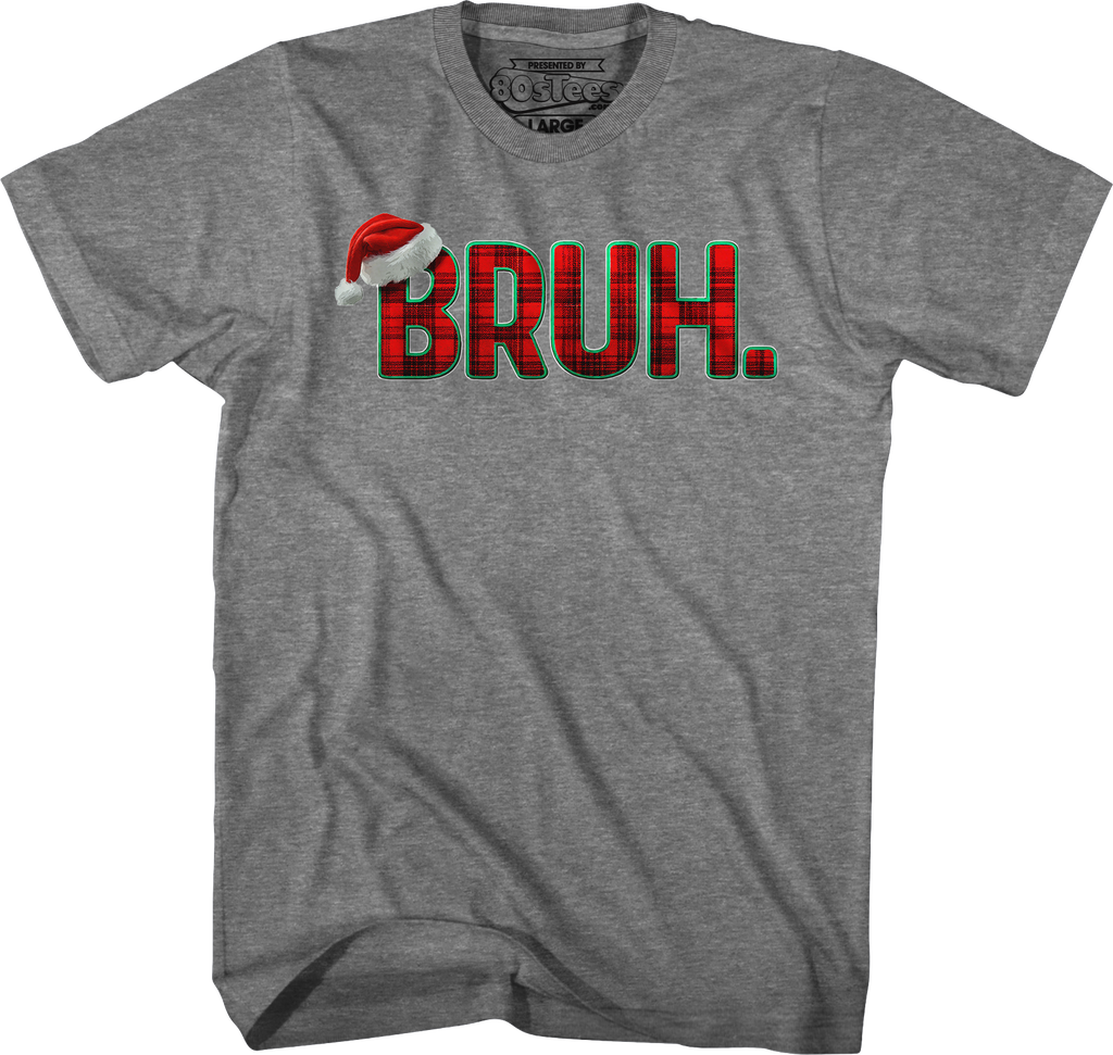 Plaid Bruh Christmas T-Shirt product image 6