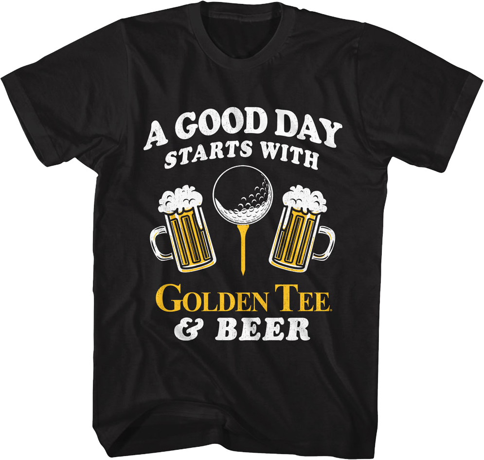 A Good Day Golden Tee Golf T-Shirt product image 1