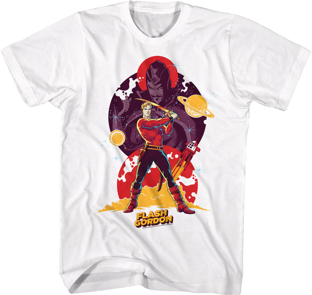 Action Collage Flash Gordon T-Shirt product image 1