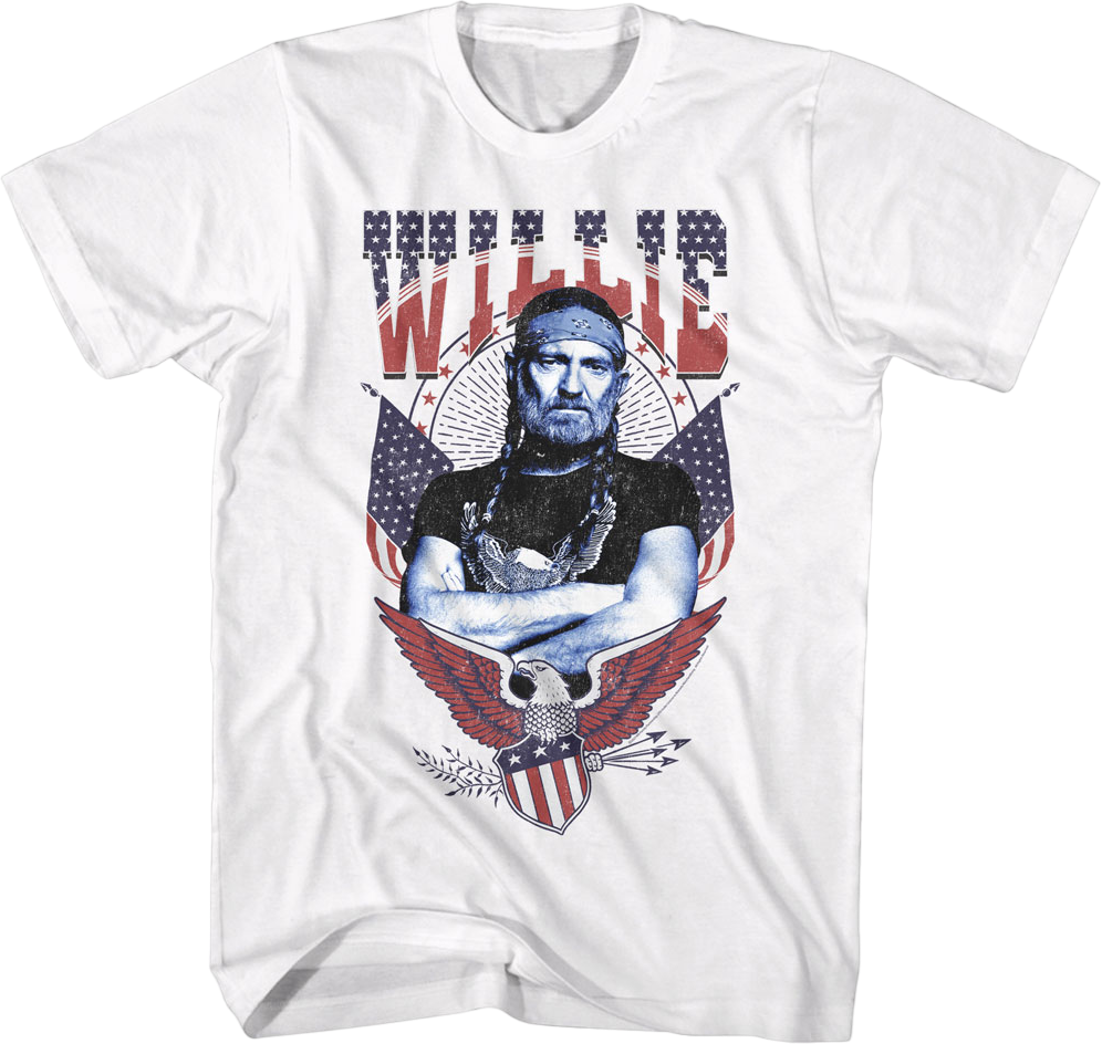Americana Eagle Willie Nelson T-Shirt product image 1