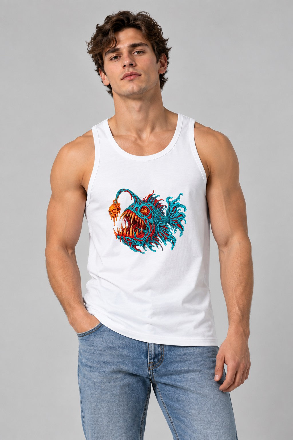 Anglerfish Skull Horror