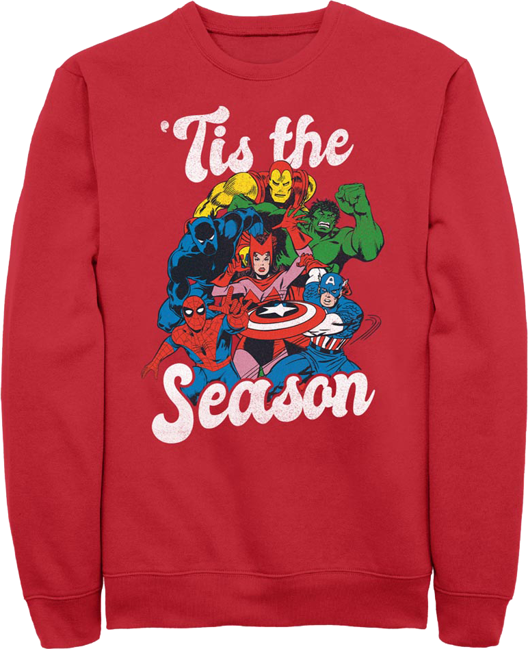 Avengers 'Tis The Season Marvel Comics Sweatshirt product image 1