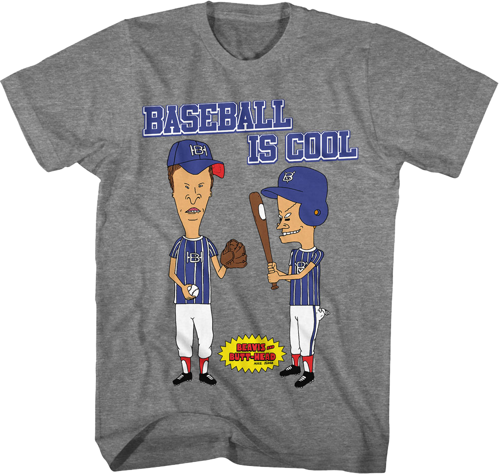 Baseball Is Cool Beavis And Butt-Head T-Shirt product image 1