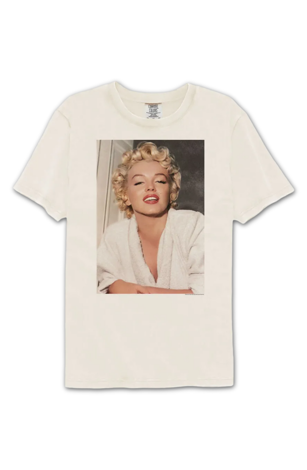 Bathrobe Photo Marilyn Monroe Comfort Colors Brand T-Shirt product image 2