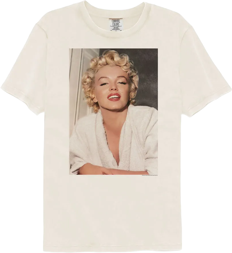 Bathrobe Photo Marilyn Monroe Comfort Colors Brand T-Shirt product image 1