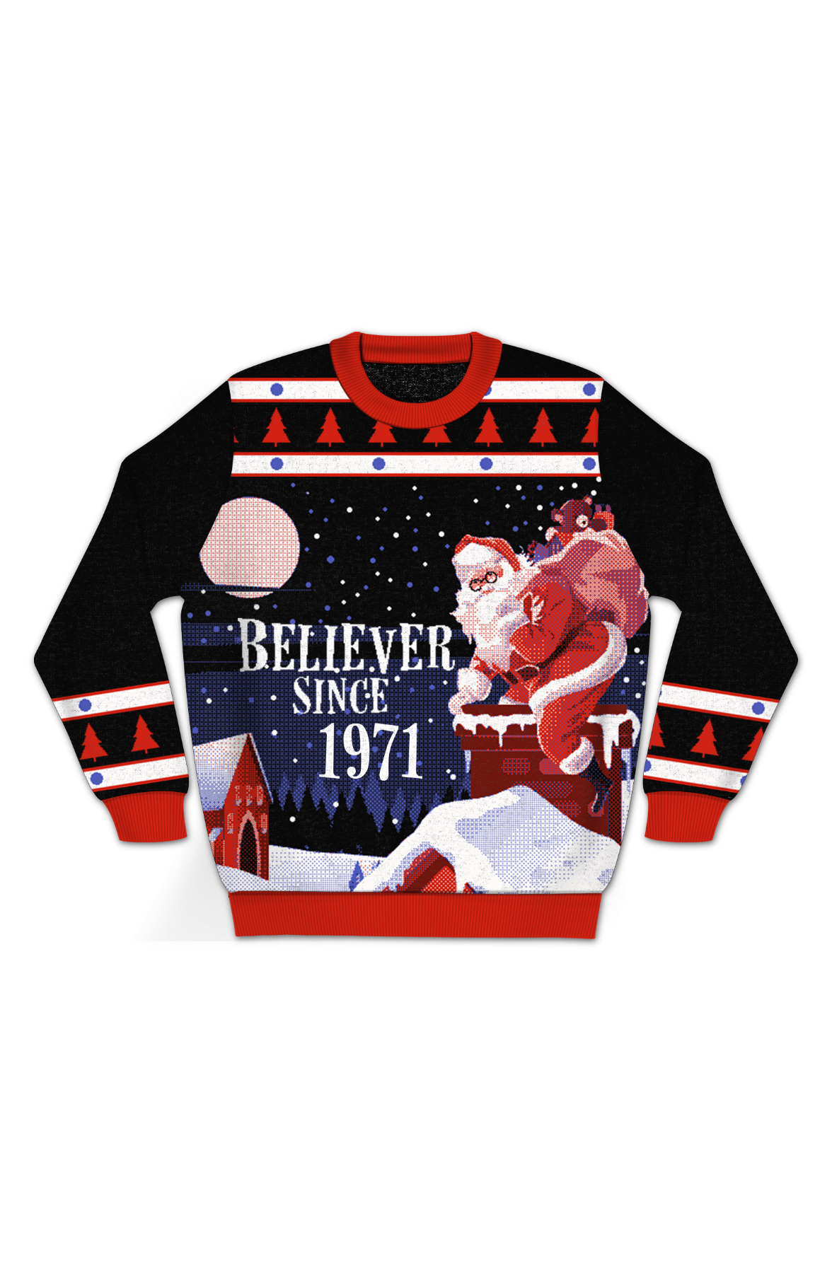 Believer Since 1971 Knitted Christmas Sweater
