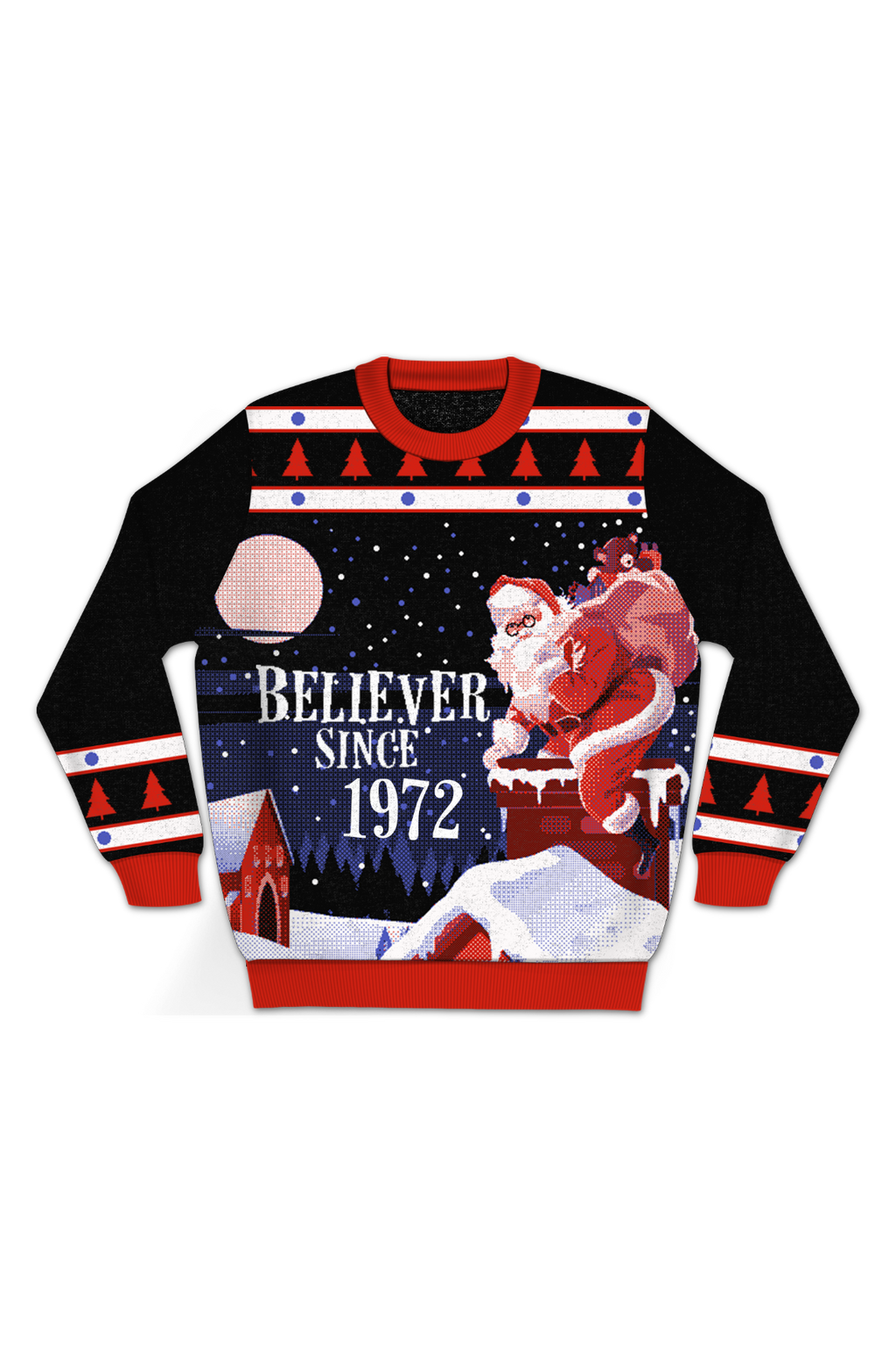 Believer Since 1972 Knitted Christmas Sweater