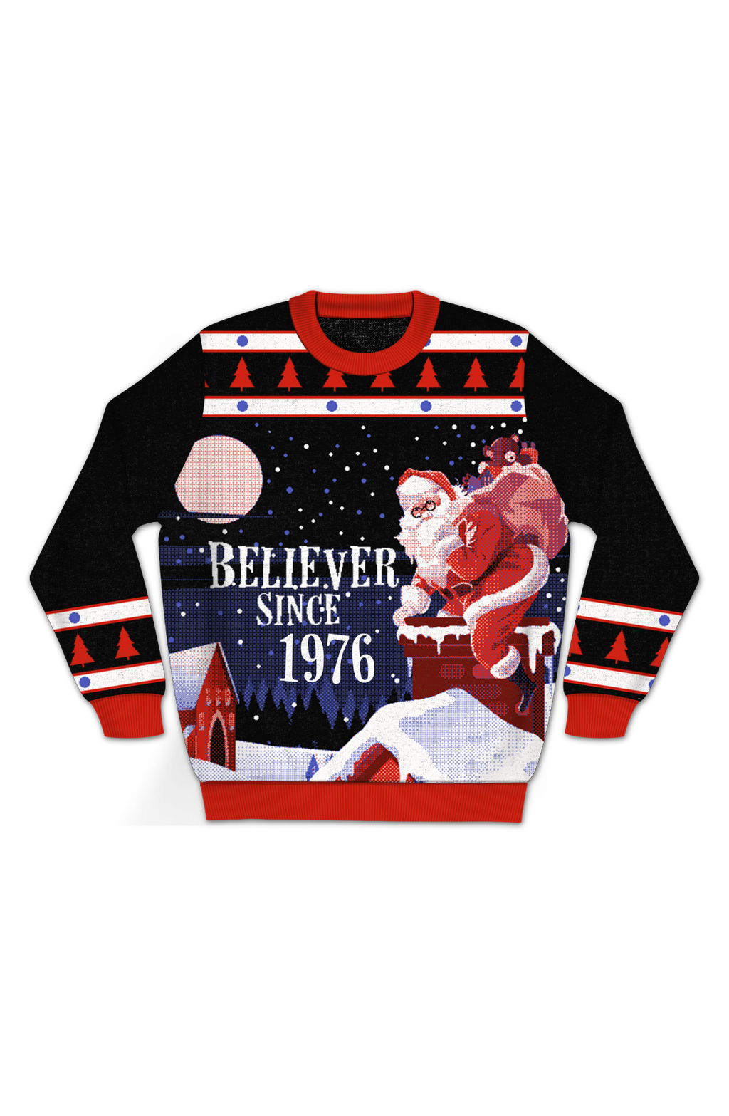 Believer Since 1976 Knitted Christmas Sweater
