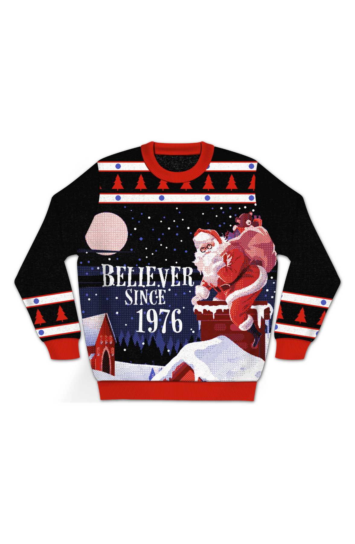 Believer Since 1976 Knitted Christmas Sweater
