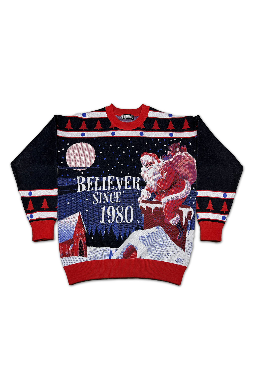 Believer Since 1980 Knitted Christmas Sweater