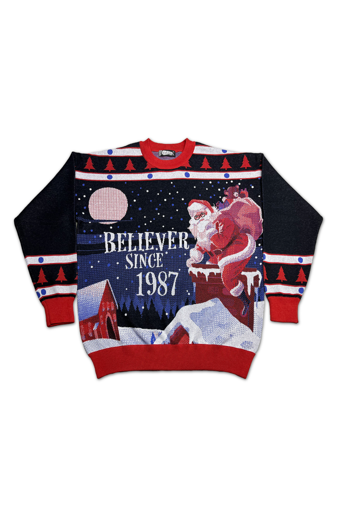 Believer Since 1987 Knitted Christmas Sweater