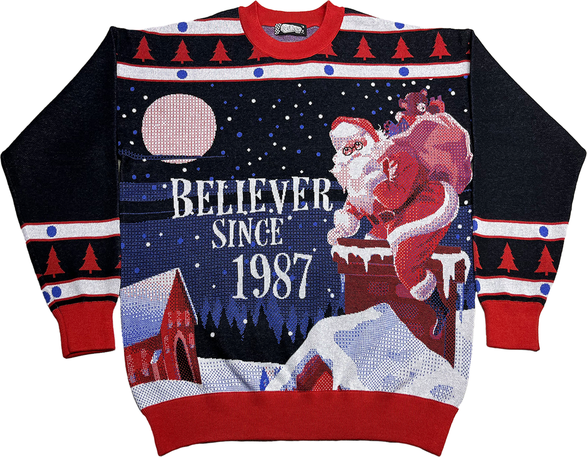 Believer Since 1987 Knitted Christmas Sweater