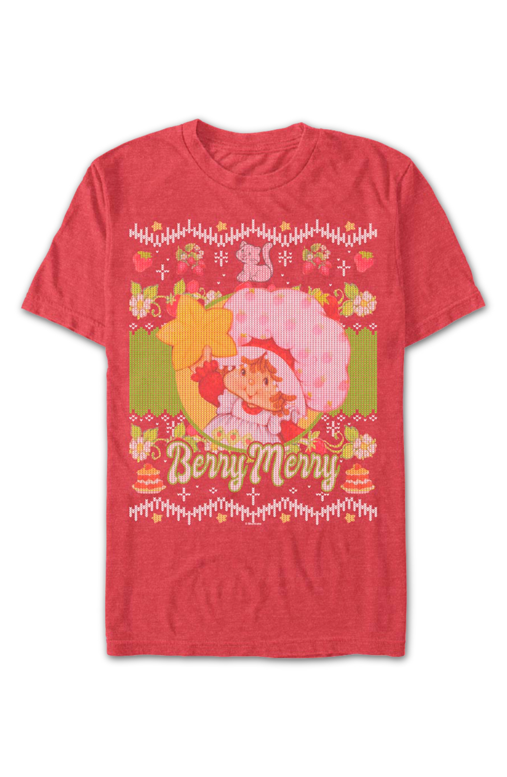 Berry Merry Faux Ugly Christmas Sweater Strawberry product image 2