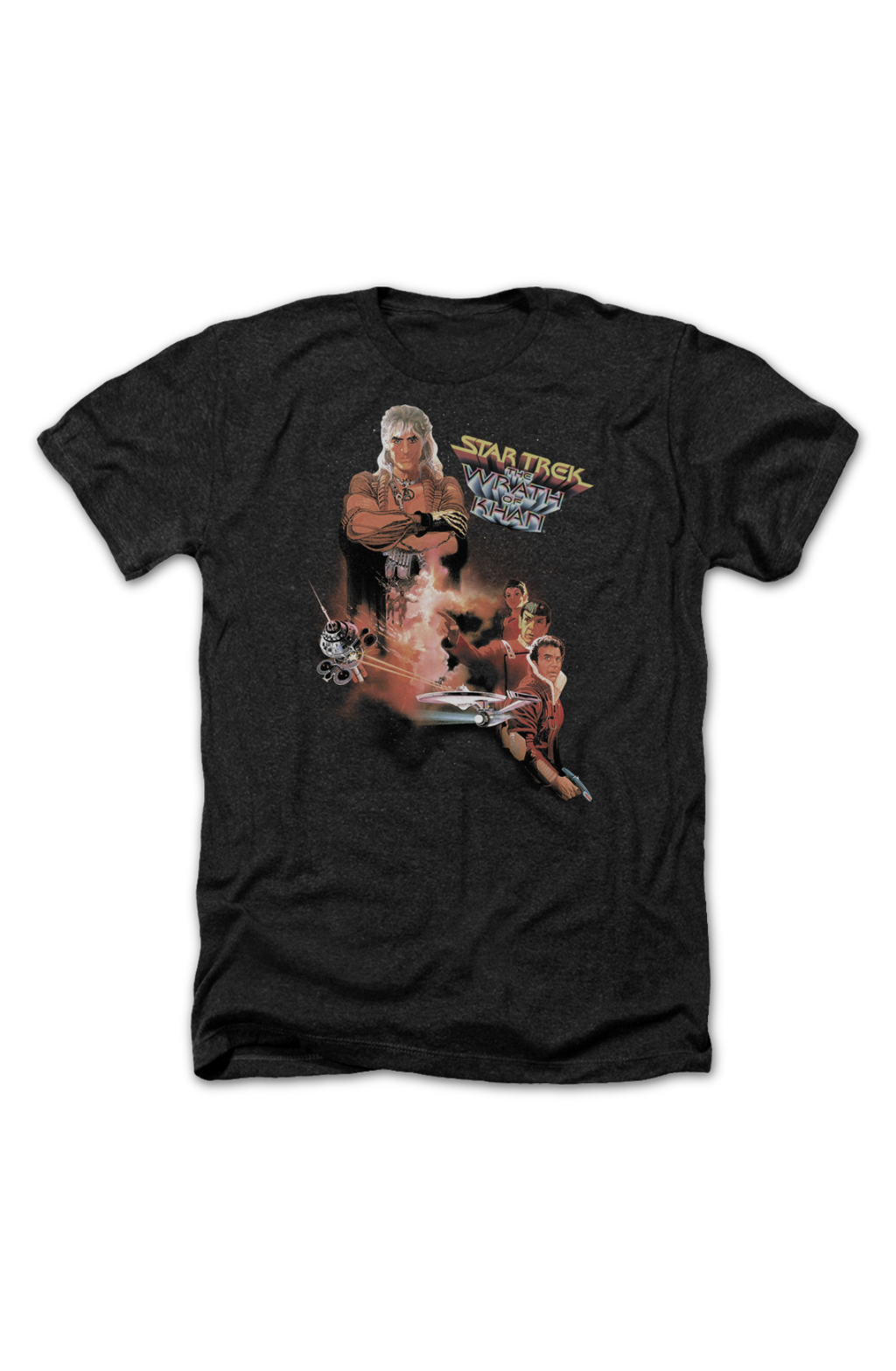 Black Heather Star Trek II The Wrath Of Khan T-Shirt product image 2