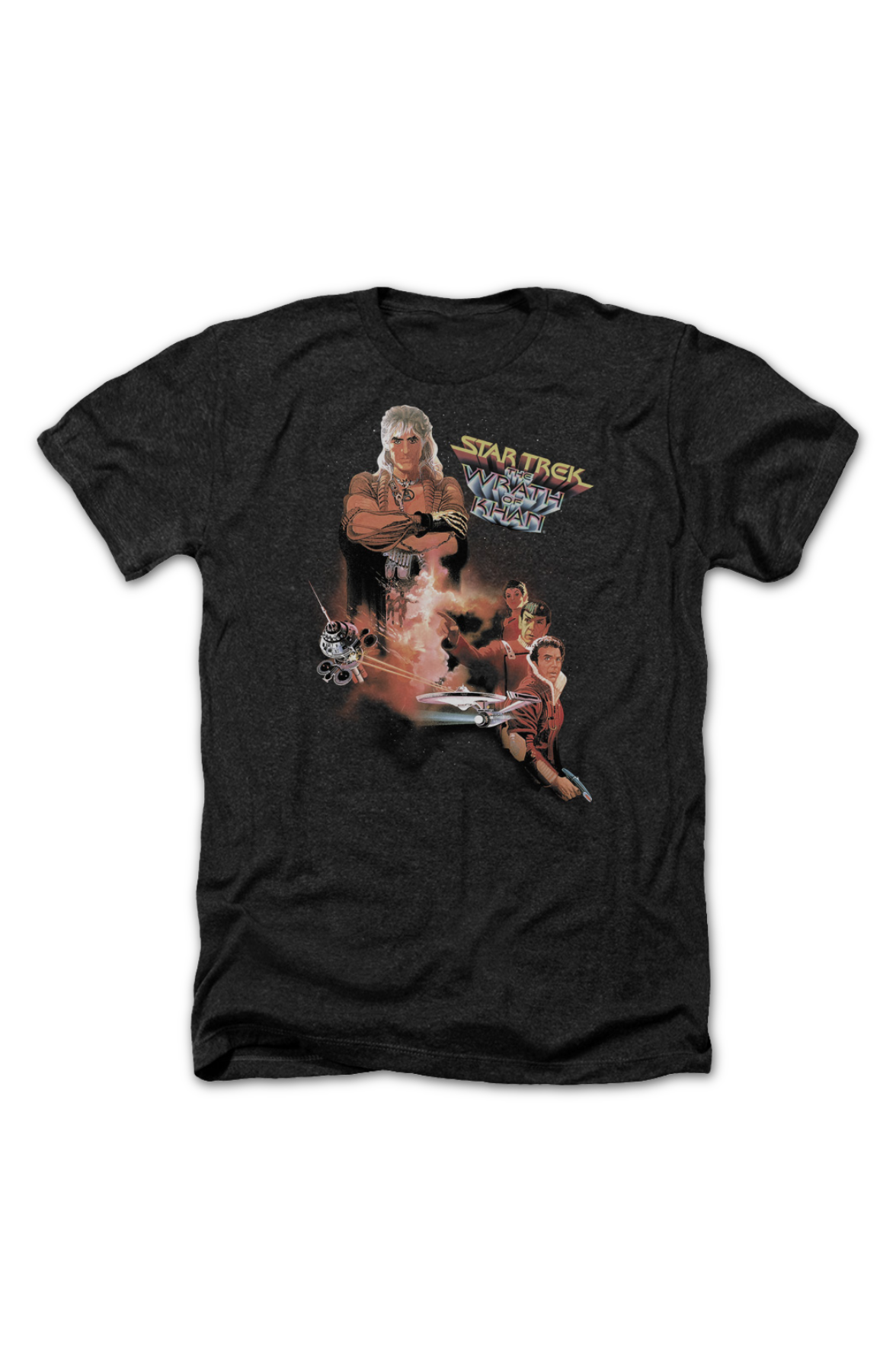 Black Heather Star Trek II The Wrath Of Khan T-Shirt product image 2