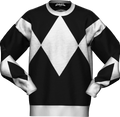 Black Ranger Mighty Morphin Power Rangers Knitted Sweater