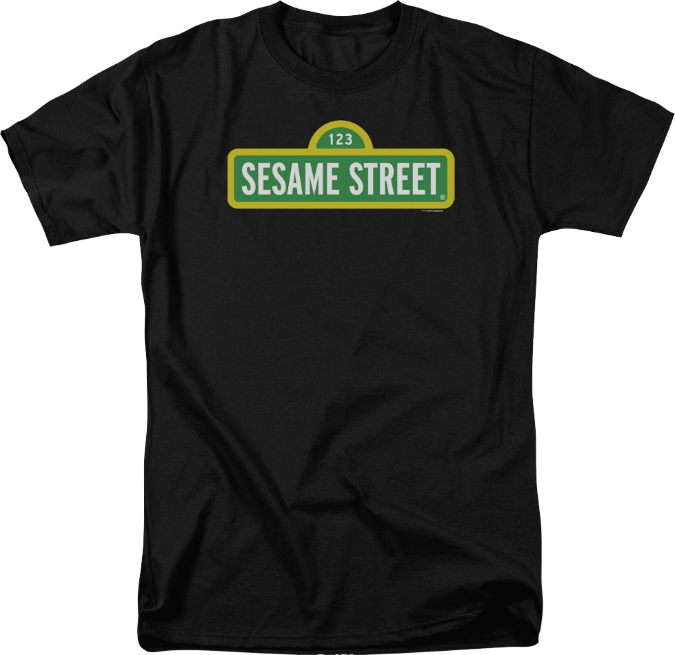 Black Sign Sesame Street T-Shirt product image 1
