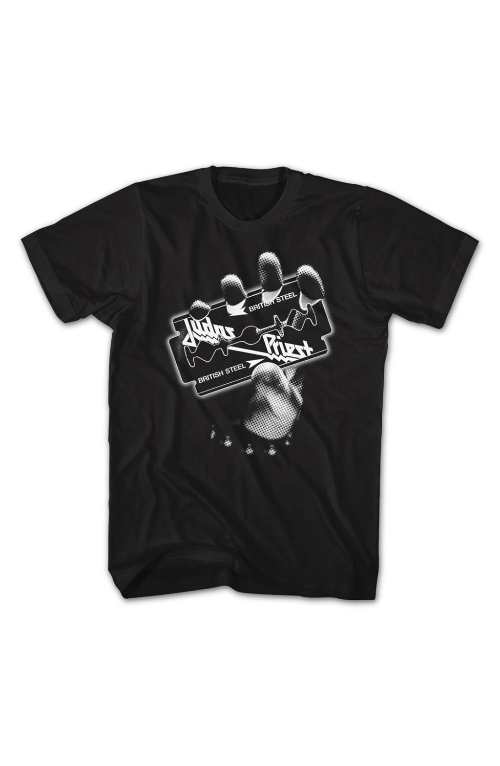 Black & White British Steel Judas Priest T-Shirt product image 2