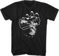 Black & White British Steel Judas Priest T-Shirt product image 1