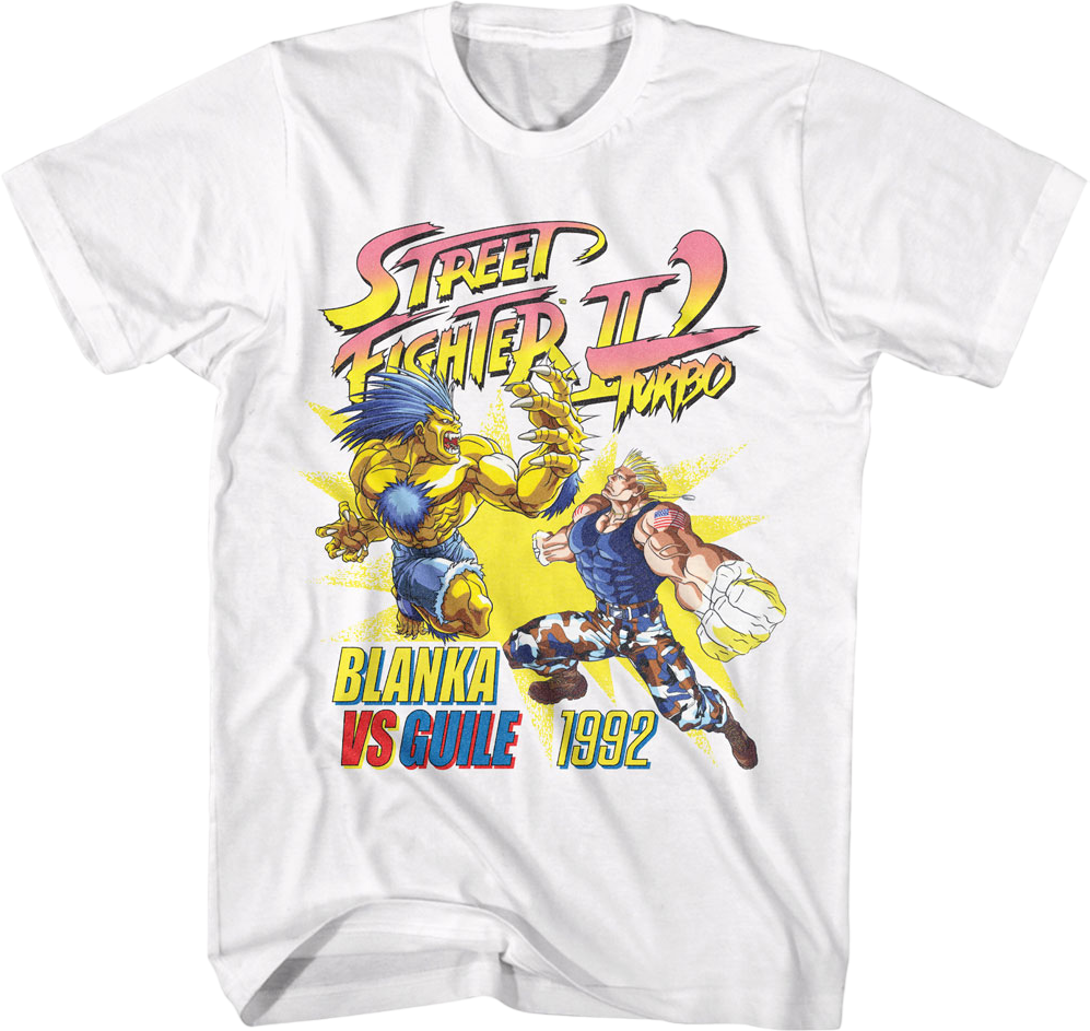 Blanka vs Guile Street Fighter II Turbo T-Shirt product image 1