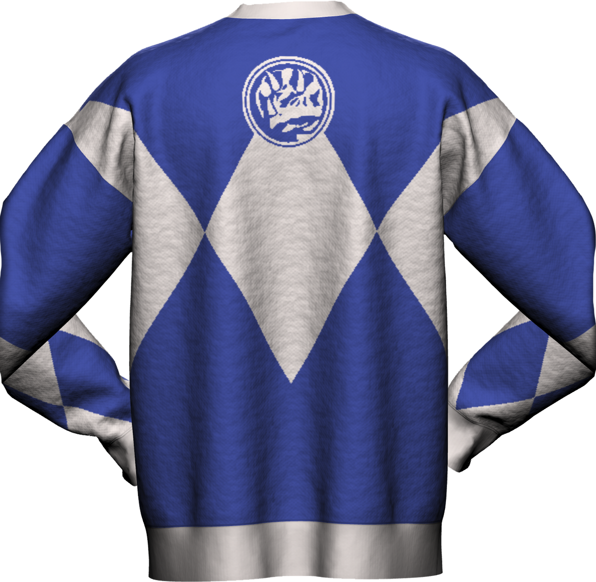 Blue Ranger Mighty Morphin Power Rangers Knitted Sweater