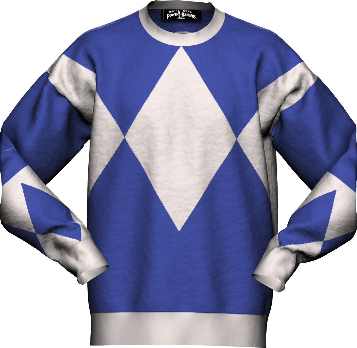 Blue Ranger Mighty Morphin Power Rangers Knitted Sweater