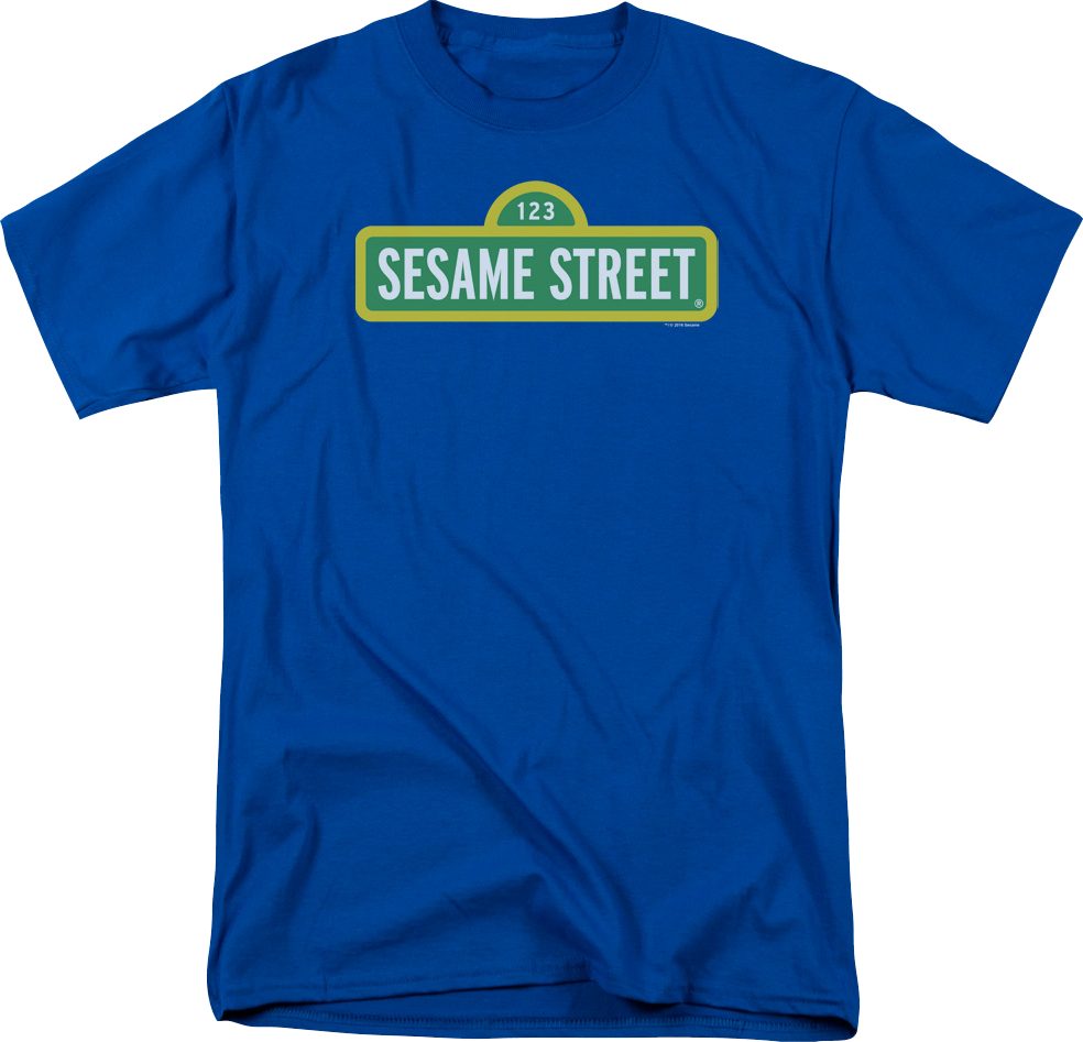 Blue Sign Sesame Street T-Shirt product image 1