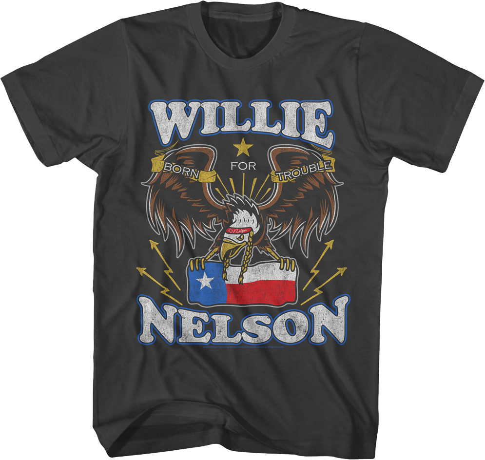 Born For Trouble Willie Nelson T-Shirt product image 1