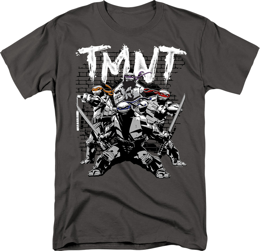 Brick Wall Pose Teenage Mutant Ninja Turtles T-Shirt product image 1