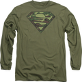 Camouflage Superman Logo DC Comics Long Sleeve Shirt product image 1