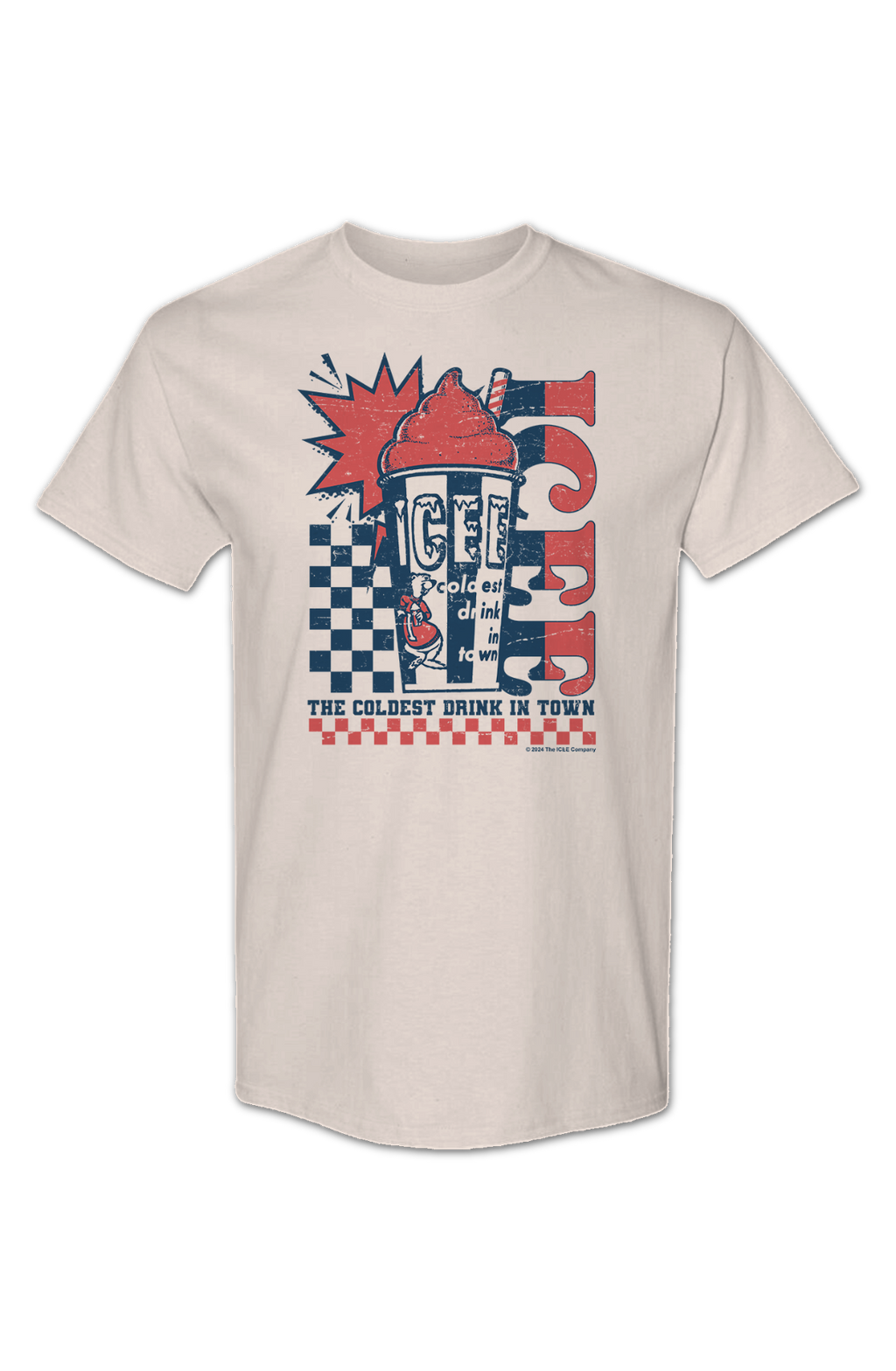 Checkerboard Coldest Drink In Town ICEE T-Shirt product image 2