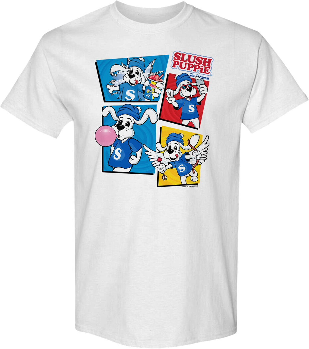 Chilly Dog Collage Slush Puppie T-Shirt product image 1